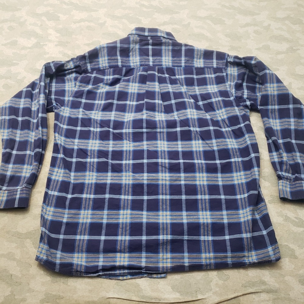 Cinch Shirt Mens 2XL Blue Pockets Long Sleeve Button-Up Plaid Western Ranch‎ - Picture 6 of 9